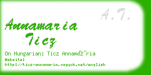 annamaria ticz business card